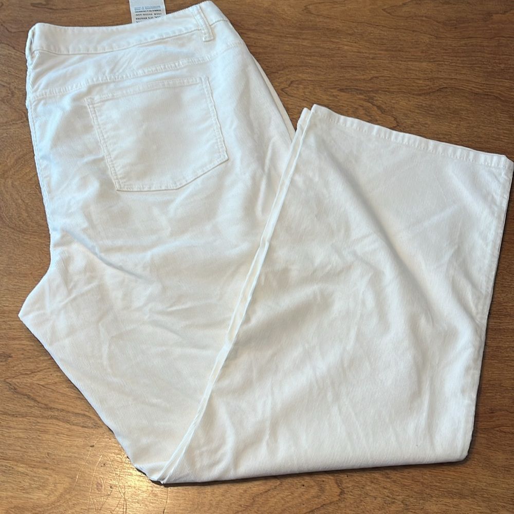 NWT Talbots Cream Corduroy Signature Boot Cut Jea… - image 7